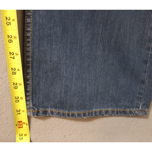 Banana Republic Jeans Mens 36x32 Blue Denim Relaxed Fit Straight Leg Casual - Picture 5 of 12